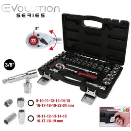 KS Tools 3/8" CHROMEplus Steckschlüssel-Satz 27-tlg.