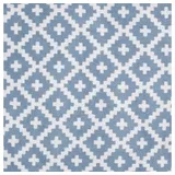 framsohn frottier Badematte Badvorleger 'Rauten Graphics', 67 x 67 cm blau 67 x 67 cm