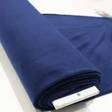 STOFFKONTOR Polar Fleece Stoff Meterware, Fleecestoff zum Nähen mit Antipilling Eigenschaften - Dunkelblau