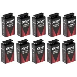 XCell 10x Rauchmelder 9V Lithium Batterien für Feuermelder  9v Block Batterie 10 Jahre