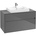 Waschtischunterschrank C01900FP 100x54,8x50cm, Waschtisch mittig, Glossy Grey