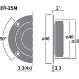 Monacor DT-25N HiFi-Dome-Tweeter