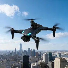 ideoon 4K Drohne mit Kamera Schwenkbar C0 Zertifiziert Faltbar GPS Rückkehr Hinderniserkennung Follow-Me