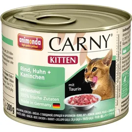 Animonda Carny Kitten Rind, Huhn & Kaninchen 12 x 200 g
