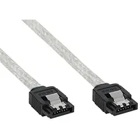 InLine SATA 6Gb/s Kabel rund, mit Lasche, 0,5m