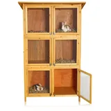 Xxl Hasenstall Kleintierhaus, Ca. 180 X 102 X 48 Cm, Aus Holz, 3 X 2 Boxen - Melko
