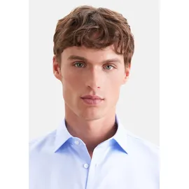 Seidensticker Businesshemd "Schwarze Rose", Herren, Gr. L (42), normale Ärmellängen, blau, 100% Baumwolle, unifarben, slim fit, 2-Knopf-Manschette, Hemden, Slim 1/1 Kentkragen Uni