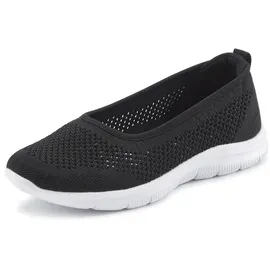 LASCANA Sneaker Ballerinas Damen schwarz Gr.39