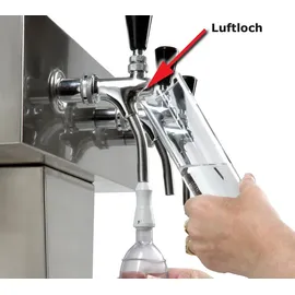 DELFIN Zapfhahnreiniger Pumpe mit Ventilen