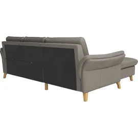 sit&more Ecksofa SIT & MORE "Göteborg", grau (delphine), B:268cm H:90cm T:176cm, Sofas, Ecksofa, Sitztiefenverstellung und Federkern, wahlweise mit Bettfunktion