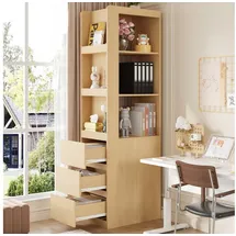 stilvora Bücherregal 60 x 40 x 200 cm Braun