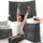 eloneo Rückenkissen 120 cm breit, Keilkissen für Bett und Sofa geeignet, dreieckiges Lesekissen, Kissen mit abnehmbarem und waschbarem Bezug, praktisches Seitenfach Handy 1 St