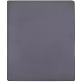vidaXL Spannbettlaken Jersey 140 x 200 cm anthrazit 2 St.