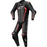 Alpinestars Missile V2 1-Teiler Motorrad Lederkombi, schwarz-rot, Größe 46 für Männer