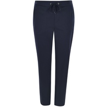 HAJO Damen Homewear Hose - Jogginghose, Klima-Komfort, Interlock, Baumwoll-Mix Blau 3XL