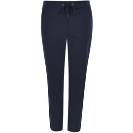 HAJO Damen Homewear Hose - Jogginghose, Klima-Komfort, Interlock, Baumwoll-Mix Blau 3XL