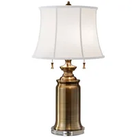Elstead Lighting Tischleuchte Beistelllampe Nachttischleuchte Stahl Messing H 68,6