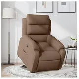 vidaXL Relaxsessel mit Aufstehhilfe Braun Stoff