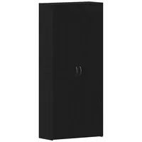 VidaXL Schuhschrank Schwarz Eiche 80x35,5x180 cm Holzwerkstoff