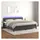 vidaXL Boxspringbett 200 x 200 cm Dunkelgrau