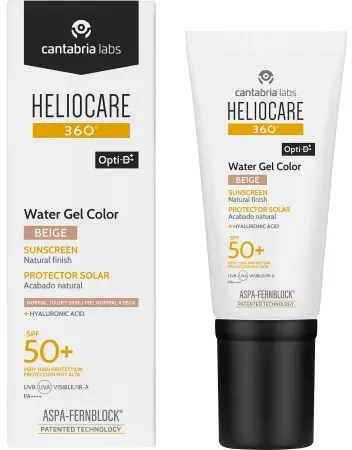 Heliocare 360° Water Gel Farbe Beige SPF50+ 50ml
