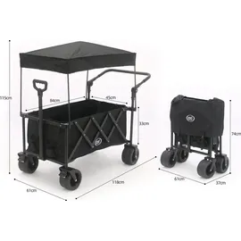 Axi Bollerwagen faltbar schwarz