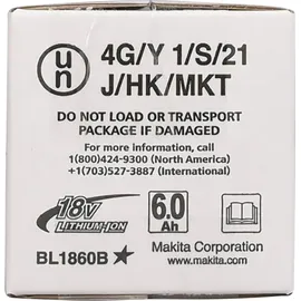 Makita BL1860B 18 V Li-Ion 6,0 Ah 197422-4