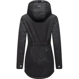 Ragwear Damen, warme Winterjacke kurz wasserdicht mit Kapuze Zuzka Winter Black22 Gr. XS - XS