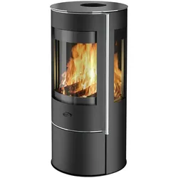 Kaminofen FIREPLACE "Amarant", schwarz, Kaminöfen, 3 Scheiben Ofen