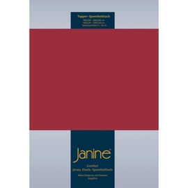 JANINE Topper-Spannbetttuch 5001 Jersey 140 x 200 - 160 x 220 cm granat