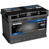 ACCONIC VA58001 START-STOP AGM 80Ah Autobatterie 580901080 12V 800A EN Maße:315×175×190mm Starterbatterie, wartungsfrei, versiegelt, vibrationsfest, leistungsstark, ideal für PKW, SUV, Nutzfahrzeug