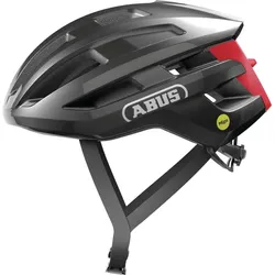 Fahrradhelm Abus PowerDome MIPS SCHWARZ|SCHWARZ|ROT 57 - 61 cm