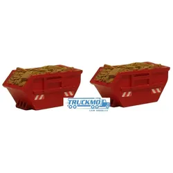 Loewe Absetzmulden mit Schrott 2 Stück rot 693566