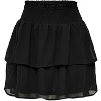 Only Minirock »ONLANN STAR LAYERED SMOCK SKIRT«, schwarz