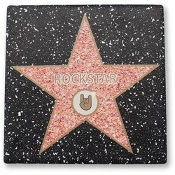 Winkee Rocks Walk of Fame Glasuntersetzer 4er-Set