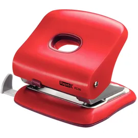 Rapid Locher 30 Blatt, Anschlagschiene rot