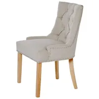 Livetastic Stuhl, Eiche, Beige, Holz, Textil, Eukalyptusholz, massiv, eckig, 56x62.5x91 cm, Esszimmer, Stühle, Esszimmerstühle, Vierfußstühle