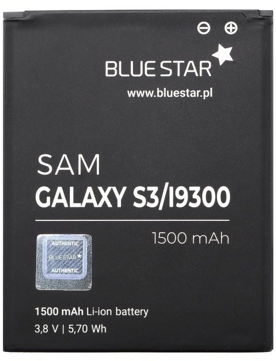 BlueStar Akku Ersatz kompatibel mit Samsung I9300 Galaxy S3 1500 mAh Austausch Batterie Accu EB-L1G6LLU, EB-L1G6LLUC Smartphone-Akku