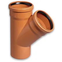 stabilo-sanitär Kanalrohrsystem KG-Abzweig T-Stück 45° DN 250/250