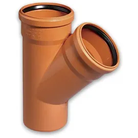 stabilo-sanitär Kanalrohrsystem KG-Abzweig T-Stück 45° DN 250/250