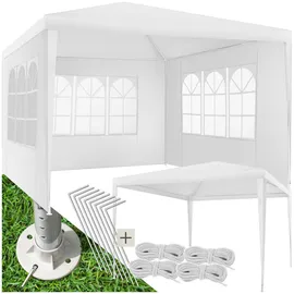 Tectake tectake® Pavillon, 3 x 3 m, im Stecksystem, mit UV-Schutz, wasserdicht,