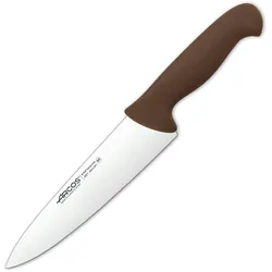 ARCOS Serie 2900 - Professionelles Universal-Kochmesser 20 cm Stahl NITRUM. Braun