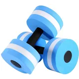 PUNELE 2PCS Wassergymnastik Geräte, Hanteln Set, Wasserhanteln, Wassergymnastik Zubehör, Aquatic Übungshanteln, Wasserhanteln Schwimmen Barbells, Eva-Schaum-Hantel Aqua-Fitness,