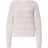 Comma, Gestreifter Strickpullover im Relaxed Fit Pink/Weiß M