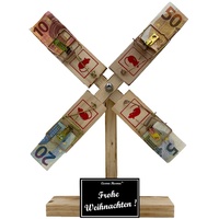 Eiserne Reserve® Geschenkbox Eiserne Reserve Frohe Weihnachten - Windmühle Geldgeschenk - Geld ver