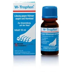 W-TROPFEN Lösung gegen Hühneraugen+Hornhaut 10 ml