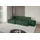 altdecor Ecksofa Cord mit Schlaffunktion 3-Sitzer Grün