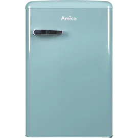 Amica KS 15612 T Retro-Kühlschrank (108 l, 860 mm hoch, Türkis) 