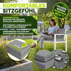 tillvex Gartenbank 300 x 0 x 0 cm Grau