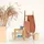 Relaxdays Badhocker aus Bambus Sitzhocker mit extra Ablagefläche 41,5 x 44 x 28 cm natur